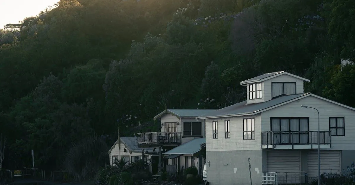 A modest house at dusk surrounded by greenery, representing the importance of estate planning.
